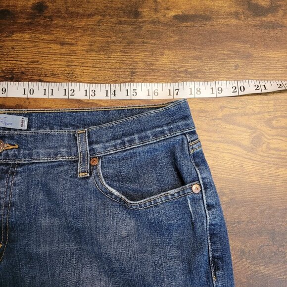 Levi's Jeans Womens 16 Bootcut 515 Button Flap Studded Mid Rise Stretch Denim - Picture 6 of 11